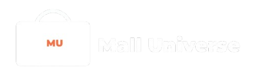 Logo of Mall Universe, a stylized shopping cart with the text 'Mall Universe'